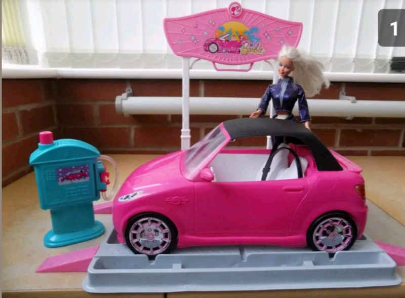 barbie car wash playset